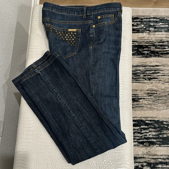 Slightly used, only worn one time, Michael Kors jeans, dark denim, size 8. - Picture 5 of 6
